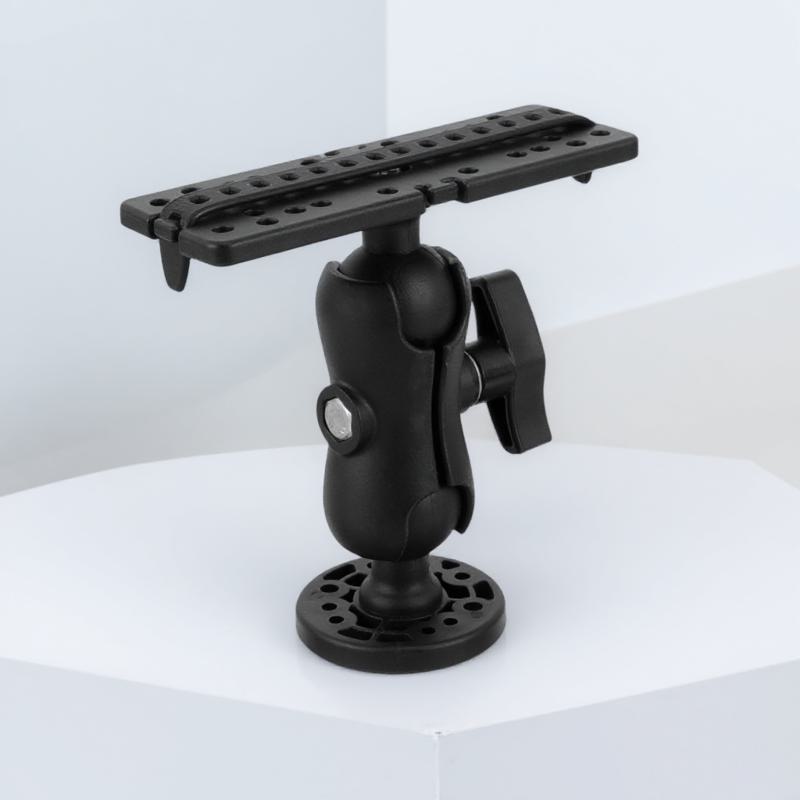 Fish Finder Mount - ボート用魚群探知機ホルダー、回転式マウント、角度調整可能な釣り竿サポートスタンド、カヤックナビゲーションホルダー