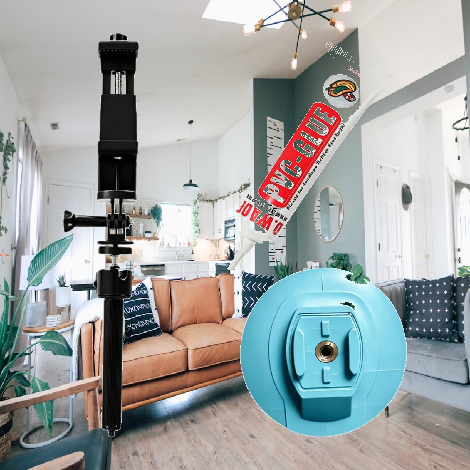 Fishing Camera - カヤック用スマホホルダー スポーツカメラホルダー スマホマウント カヤックアクセサリー アウトドアフィッシング用