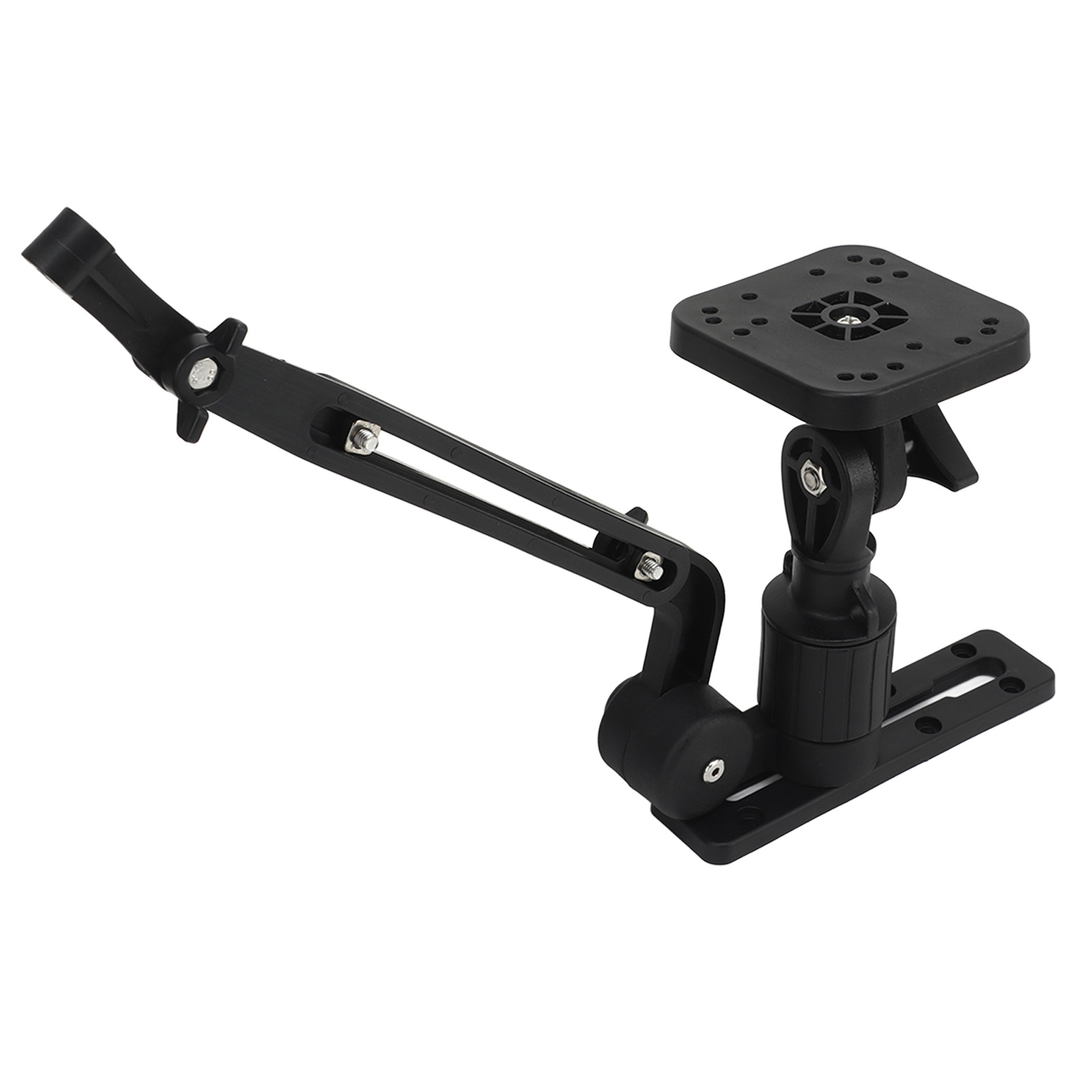 Fish Finder Mount - ナイロンとステンレス鋼の魚群探知機ベース、より大きなクランプ力、魚群探知機用のトランスデューサー取り付けアーム