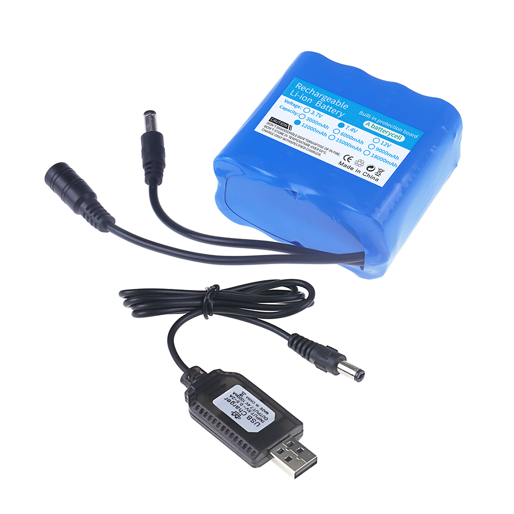 2S4P 18650 リチウム電池 7.4V 12000mA - Fish Finder Battery のレビューと価格