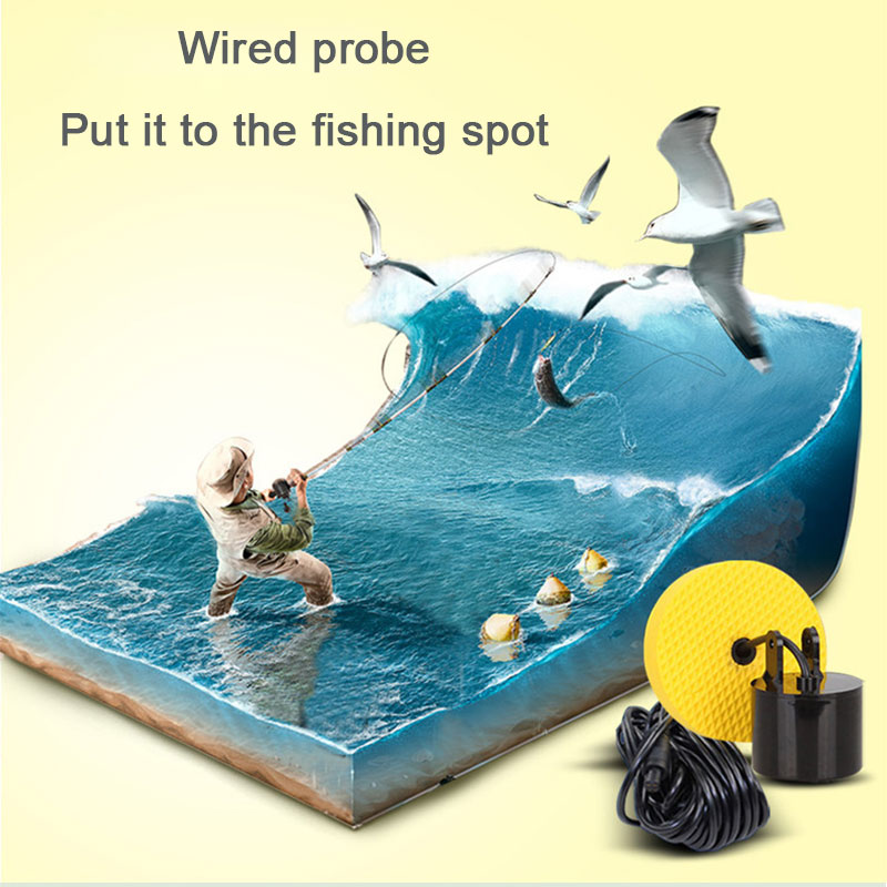 100 メートル有線カラースクリーンポータブルソナー魚群探知 - Fish Finder Portable のレビューと価格