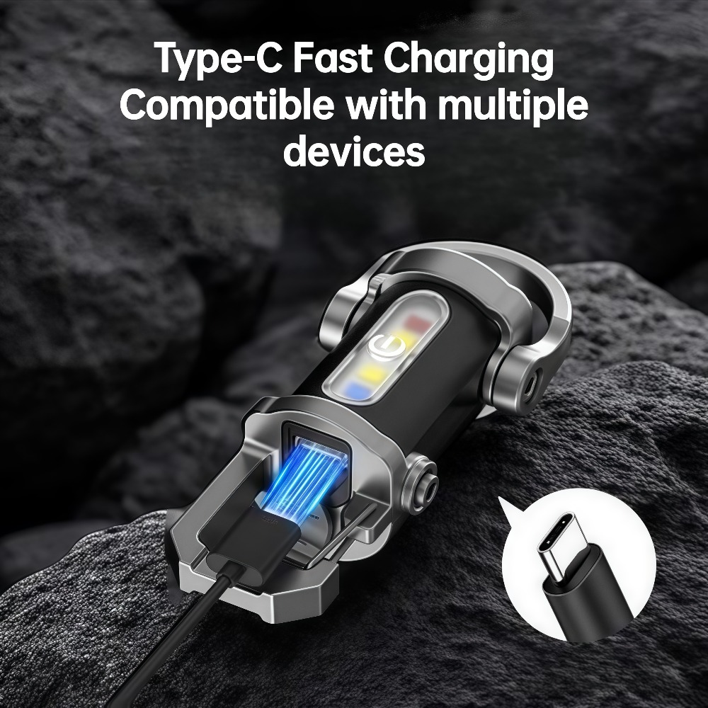 ポータブルキーホルダーライトミニキーリング懐中電灯充電式防水 - Fishing Light のレビューと価格