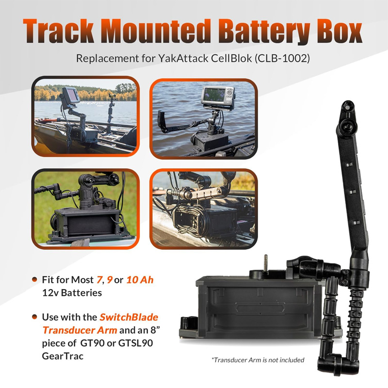 魚群探知機用トラックマウントバッテリーボックス、YakAtt - Fish Finder Battery のレビューと価格