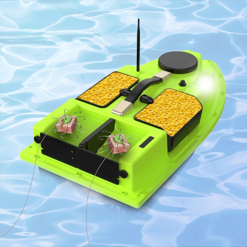 D19 GPS RCベイトボート 600M 4つのホッパー  - Fishing Gps のレビューと価格