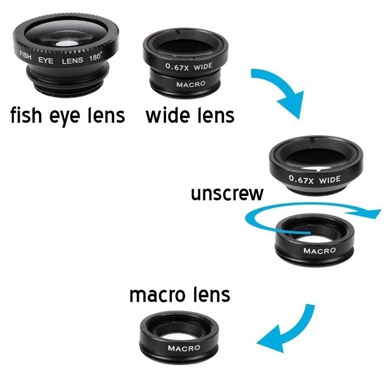 iPhone、Xiaomi、Redmi対応 3in1魚眼広角 - Fishing Camera のレビューと価格